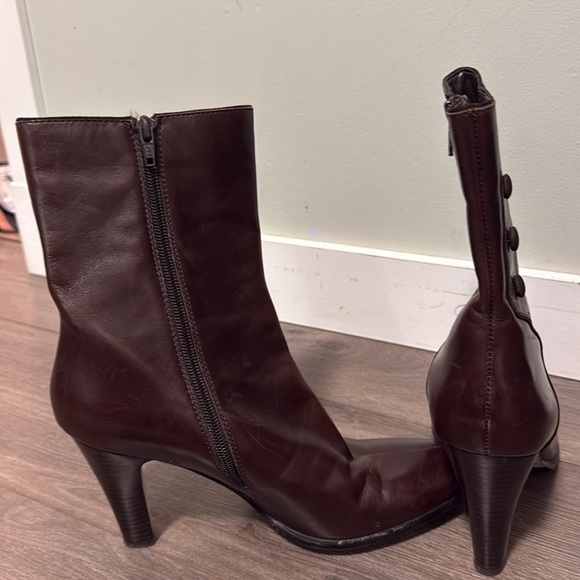 Arnold Churgin Brown Leather boots - Vintage - 9 - Picture 6 of 6